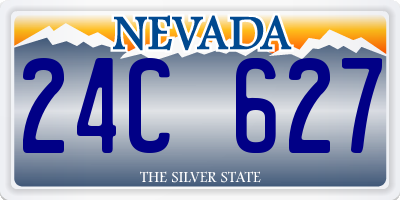 NV license plate 24C627