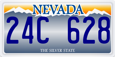 NV license plate 24C628