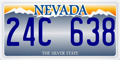 NV license plate 24C638