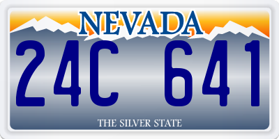 NV license plate 24C641