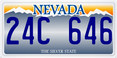 NV license plate 24C646