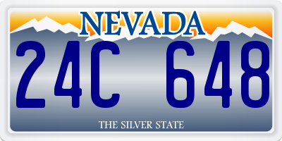 NV license plate 24C648