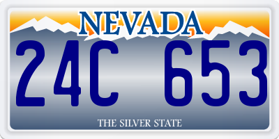 NV license plate 24C653