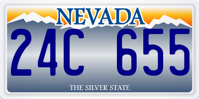 NV license plate 24C655