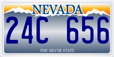NV license plate 24C656