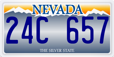 NV license plate 24C657