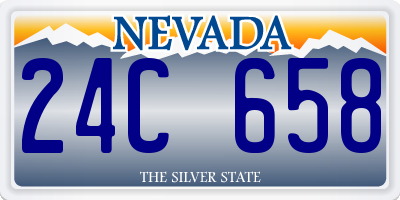 NV license plate 24C658
