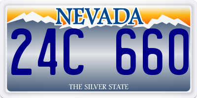 NV license plate 24C660