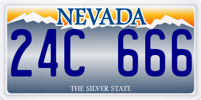 NV license plate 24C666