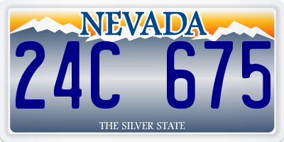 NV license plate 24C675