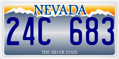 NV license plate 24C683