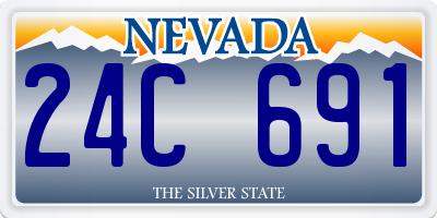 NV license plate 24C691