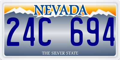 NV license plate 24C694