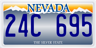 NV license plate 24C695