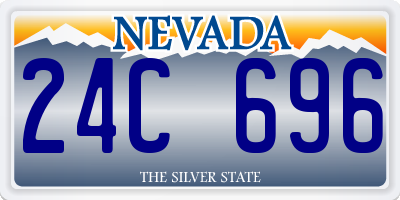 NV license plate 24C696