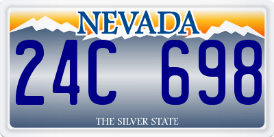 NV license plate 24C698