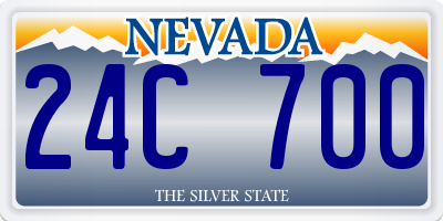 NV license plate 24C700