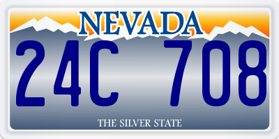 NV license plate 24C708