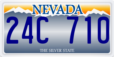 NV license plate 24C710