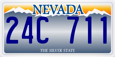 NV license plate 24C711