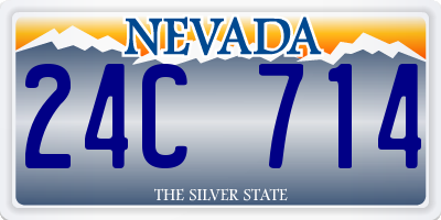 NV license plate 24C714