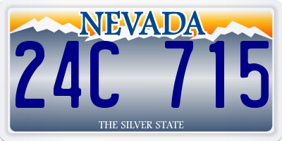 NV license plate 24C715