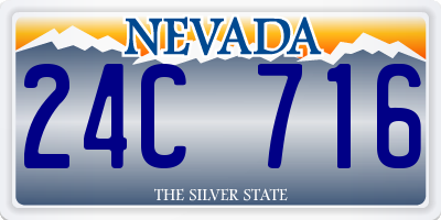 NV license plate 24C716