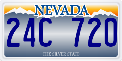 NV license plate 24C720