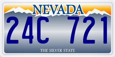 NV license plate 24C721