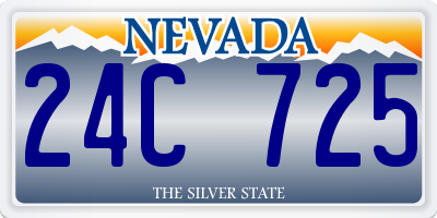 NV license plate 24C725