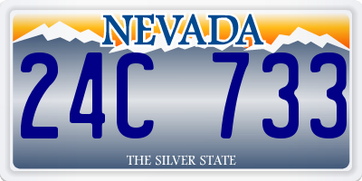 NV license plate 24C733