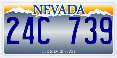 NV license plate 24C739