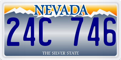 NV license plate 24C746