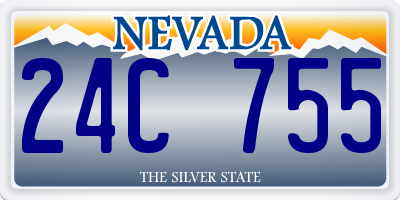 NV license plate 24C755