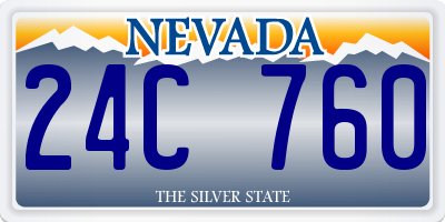 NV license plate 24C760