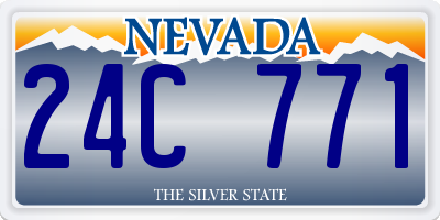 NV license plate 24C771