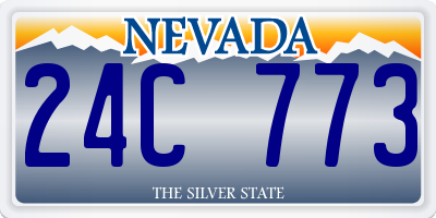 NV license plate 24C773