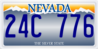 NV license plate 24C776