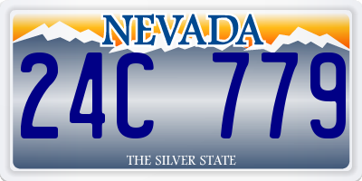 NV license plate 24C779