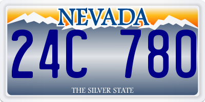 NV license plate 24C780
