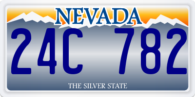 NV license plate 24C782