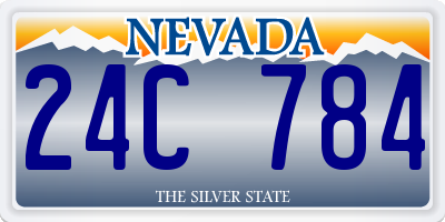 NV license plate 24C784