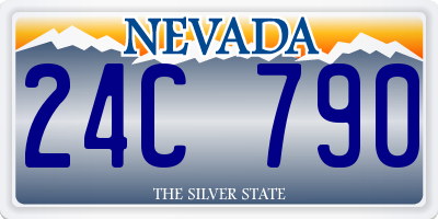 NV license plate 24C790