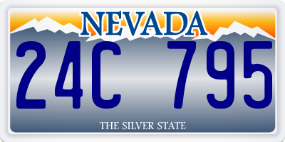 NV license plate 24C795