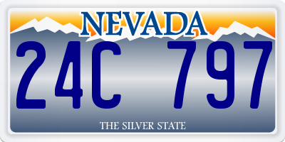 NV license plate 24C797