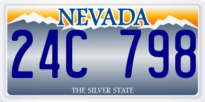 NV license plate 24C798