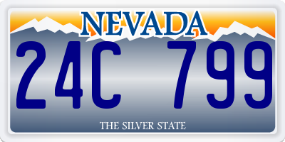 NV license plate 24C799