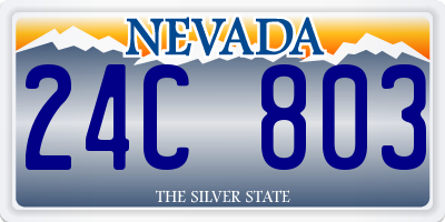 NV license plate 24C803