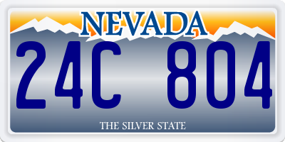 NV license plate 24C804