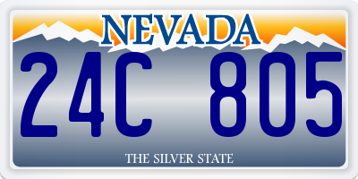 NV license plate 24C805